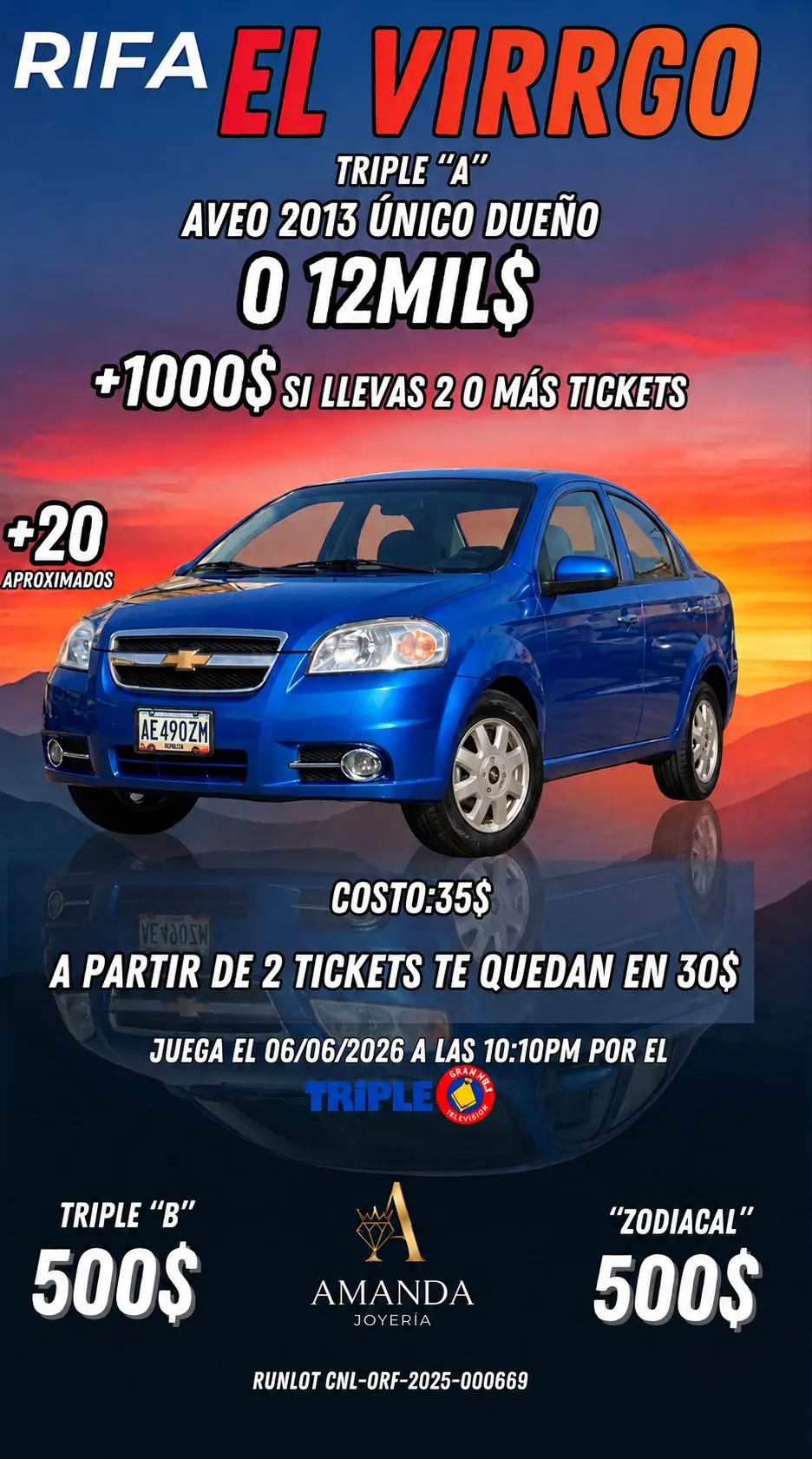 Premio del sorteo